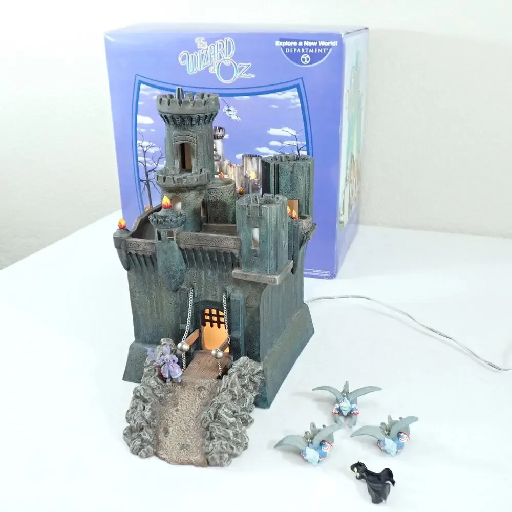 Dept 56 Wizard of Oz Wicked Witch Castle Animated 56.59352 with Box